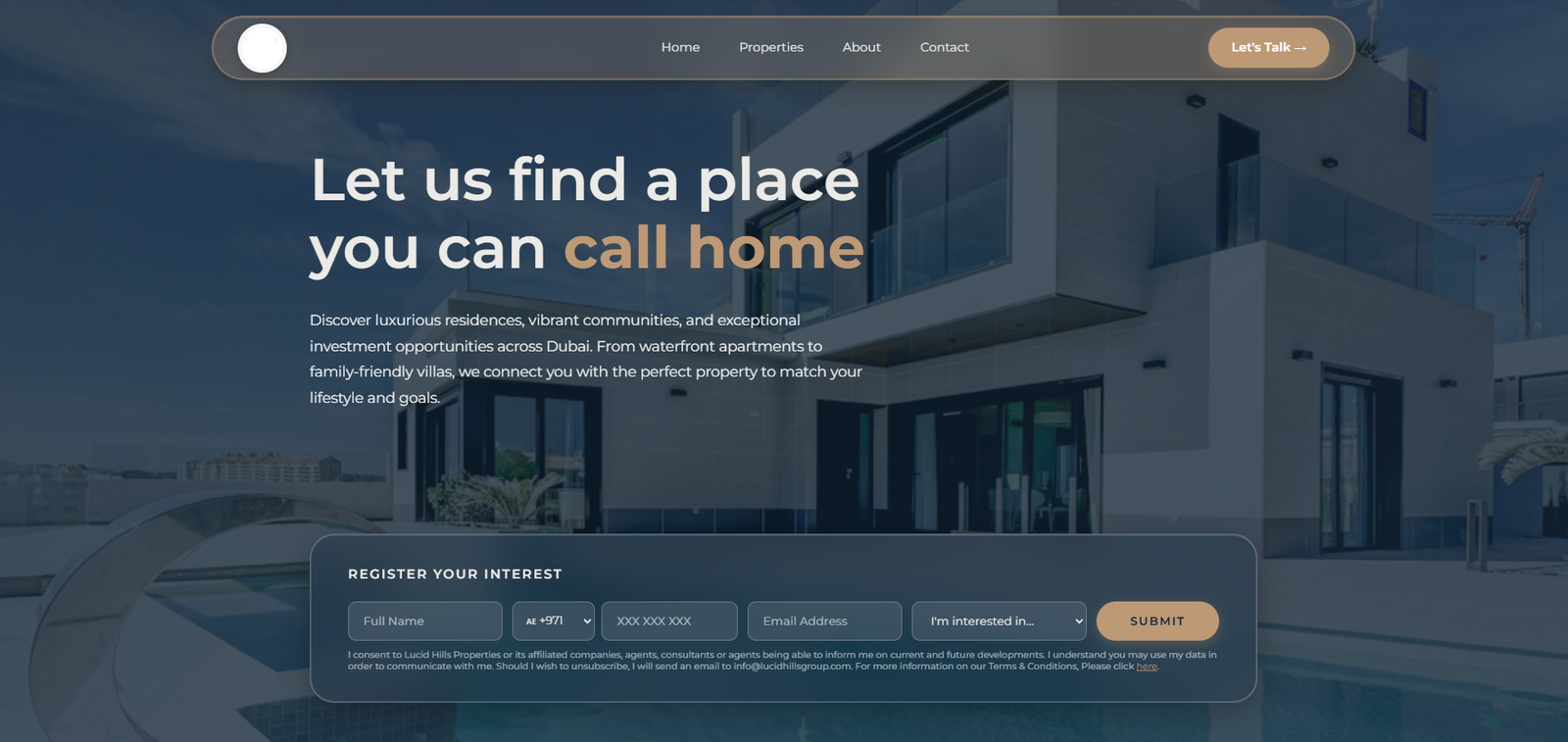 Real Estate Website Design